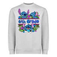 Heather Grey preview flower stitch 6 th grade Heavyweight Sweatshirt - AdoDesignShop