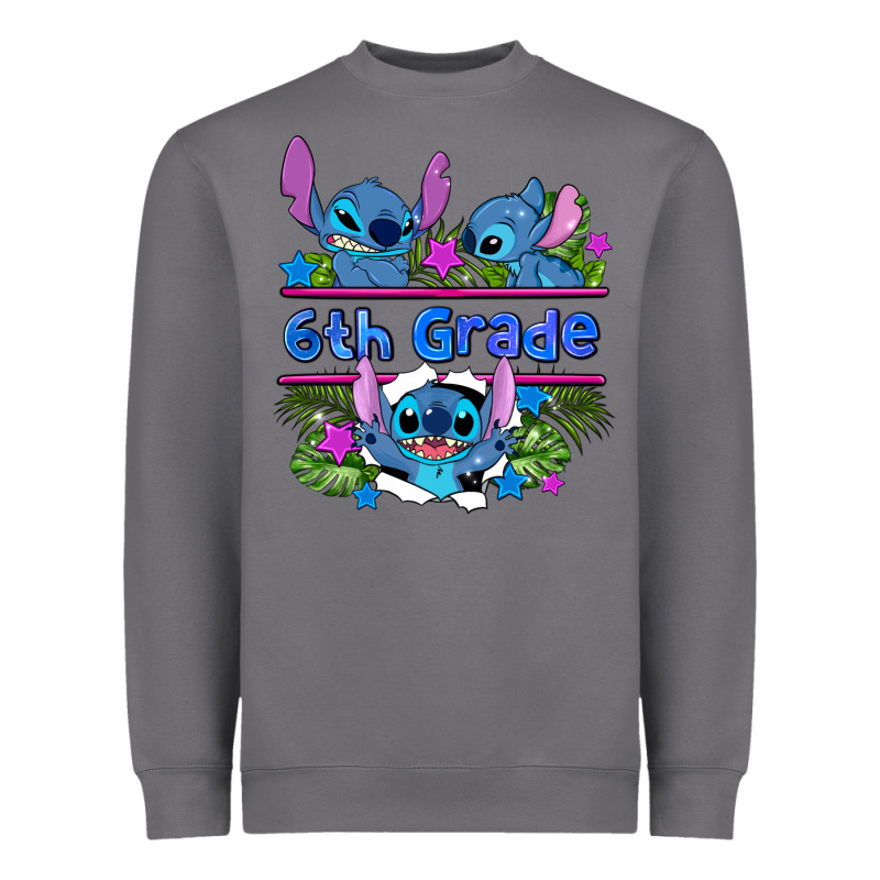 Preview Flower Stitch 6 Th Grade Heavyweight Sweatshirt by AdoDesignShop | Teevron