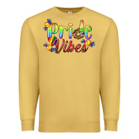 Antique Gold Pride Vibes LGBTQ Premium Sweatshirt - BundleAndBundleShop