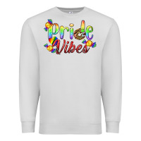 Dove Grey Pride Vibes LGBTQ Premium Sweatshirt - BundleAndBundleShop