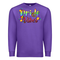 Purple Pride Vibes LGBTQ Premium Sweatshirt - BundleAndBundleShop