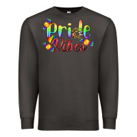 Smoke Pride Vibes LGBTQ Premium Sweatshirt - BundleAndBundleShop