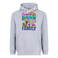 Heather Grey I'm The Rainbow Sheep Of The Family Heavyweight Hoodie - BundleAndBundleShop