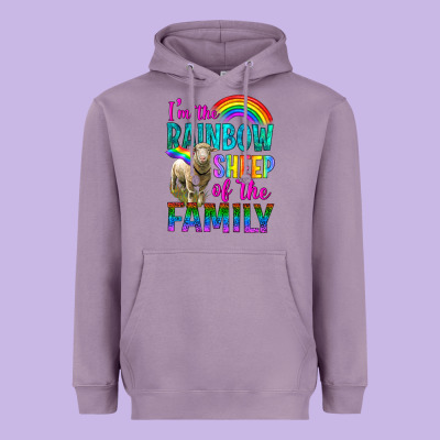 I'm The Rainbow Sheep Of The Family Heavyweight Hoodie Designed By Bundleandbundleshop