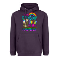 Plum I'm The Rainbow Sheep Of The Family Heavyweight Hoodie - BundleAndBundleShop