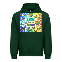 Forest Green love has no gender Urban Hoodie - TumblerDesignByShophia