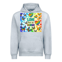 Heather Grey love has no gender Urban Hoodie - TumblerDesignByShophia