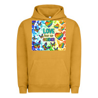 Pigment Peanut Butter love has no gender Urban Hoodie - TumblerDesignByShophia