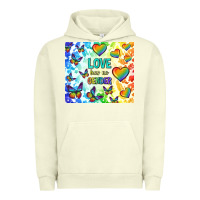 Pigment Pistachio love has no gender Urban Hoodie - TumblerDesignByShophia