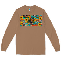 Toasted Coconut western coop animals rooster sunflowers cowhide wooden serape glitter Long Sleeve Tee - Artiststas