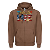 Chestnut dispatcher life Zipper Hoodie - MaliasSmallBusiness