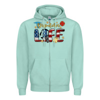 Seafoam dispatcher life Zipper Hoodie - MaliasSmallBusiness