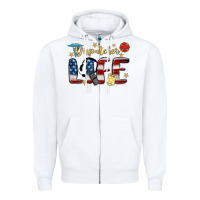 White dispatcher life Zipper Hoodie - MaliasSmallBusiness