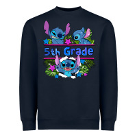 Navy preview flower stitch 5th grade Heavyweight Sweatshirt - AdoDesignShop