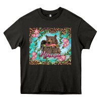 Asphalt mama bear haunting fish floral Heavy Core Tee - RanaPortraitStore