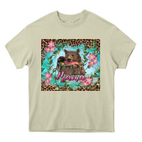 Mossy mama bear haunting fish floral Heavy Core Tee - RanaPortraitStore