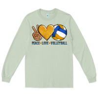 Matcha peace love volleyball Long Sleeve Tee - AdoDesignShop