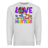 Dove Grey Love İs All That Matters Premium Sweatshirt - BundleAndBundleShop