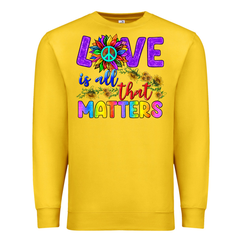 Love İs All That Matters Premium Sweatshirt by BundleAndBundleShop | Teevron