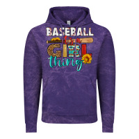 Cloud Purple baseball it's a girl thing Vintage Hoodie - HRA Design Shop