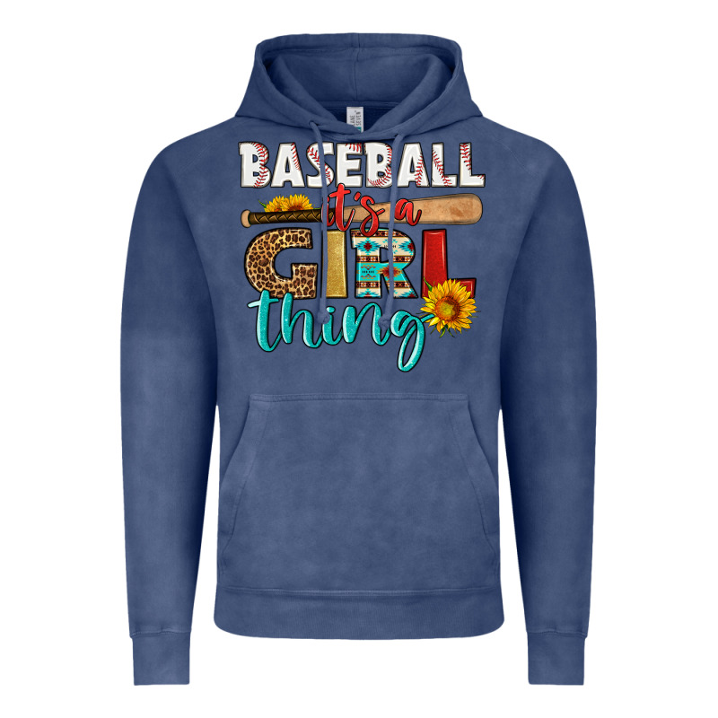 Baseball It's A Girl Thing Vintage Hoodie by HRA Design Shop | Teevron