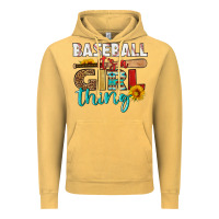 Vintage Mustard baseball it's a girl thing Vintage Hoodie - HRA Design Shop