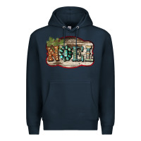 Navy Christmas Noel Premium Hoodie - Bettercallsaul