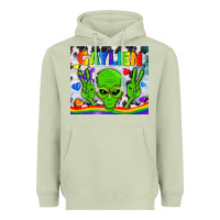 Matcha LGBTQ Gaylien Tumbler Heavyweight Hoodie - BundleAndBundleShop