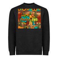 Black hello fall pumpkin Heavyweight Sweatshirt - JahusDesignShop