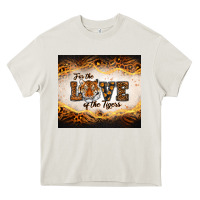 Cream love of the tigers Heavy Core Tee - RanaPortraitStore
