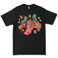 Black pink christmas black girl sneakers Premium Tee - RanaPortraitStore