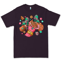 Plum pink christmas black girl sneakers Premium Tee - RanaPortraitStore
