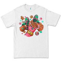 White pink christmas black girl sneakers Premium Tee - RanaPortraitStore