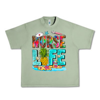Oil Green nurse life summer Urban Heavy Tee - AdoDesignShop