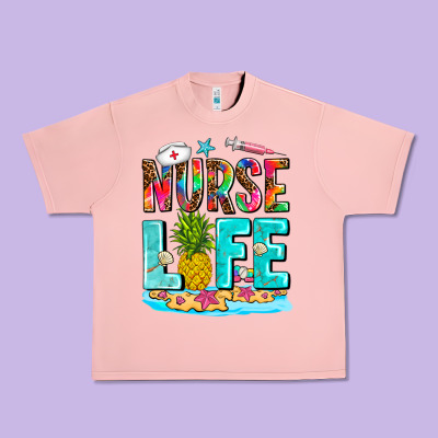 Nurse Life Summer Urban Heavy Tee Designed By Adodesignshop