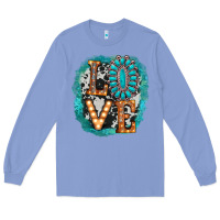 Colony Blue love western Long Sleeve Tee - AdoDesignShop