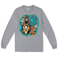 Heather Grey love western Long Sleeve Tee - AdoDesignShop