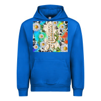 Cobalt human with daisies Urban Hoodie - TumblerDesignByShophia