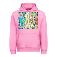 Fuchsia Pink human with daisies Urban Hoodie - TumblerDesignByShophia