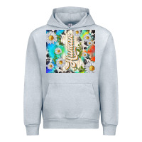 Heather Grey human with daisies Urban Hoodie - TumblerDesignByShophia