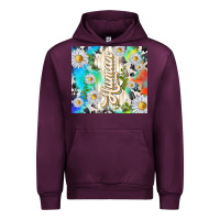 Mauve Wine human with daisies Urban Hoodie - TumblerDesignByShophia