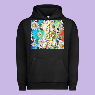 Human With Daisies Urban Hoodie Designed By Tumblerdesignbyshophia