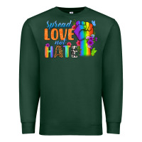 Sports Green Spread Love Not Hate Premium Sweatshirt - BundleAndBundleShop