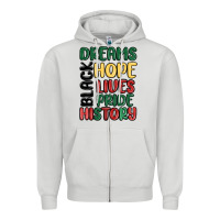 Dove Grey dreams hope lives pride Zipper Hoodie - MaliasSmallBusiness