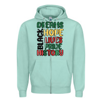 Seafoam dreams hope lives pride Zipper Hoodie - MaliasSmallBusiness