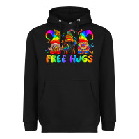 Black LGBTQ Free Hugs Gnomes Heavyweight Hoodie - BundleAndBundleShop