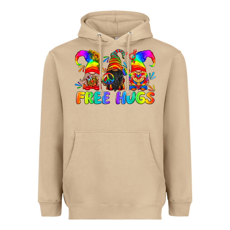Lgbtq Free Hugs Gnomes Heavyweight Hoodie by BundleAndBundleShop | Teevron