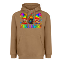 Toasted Coconut LGBTQ Free Hugs Gnomes Heavyweight Hoodie - BundleAndBundleShop