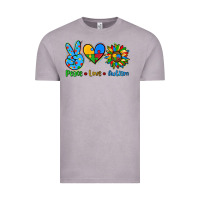 Vintage Zinc peace love autism Vintage Tee - AdoDesignShop