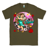 Army Green cupid with arrows and stars Classic Tee - AdoDesignShop